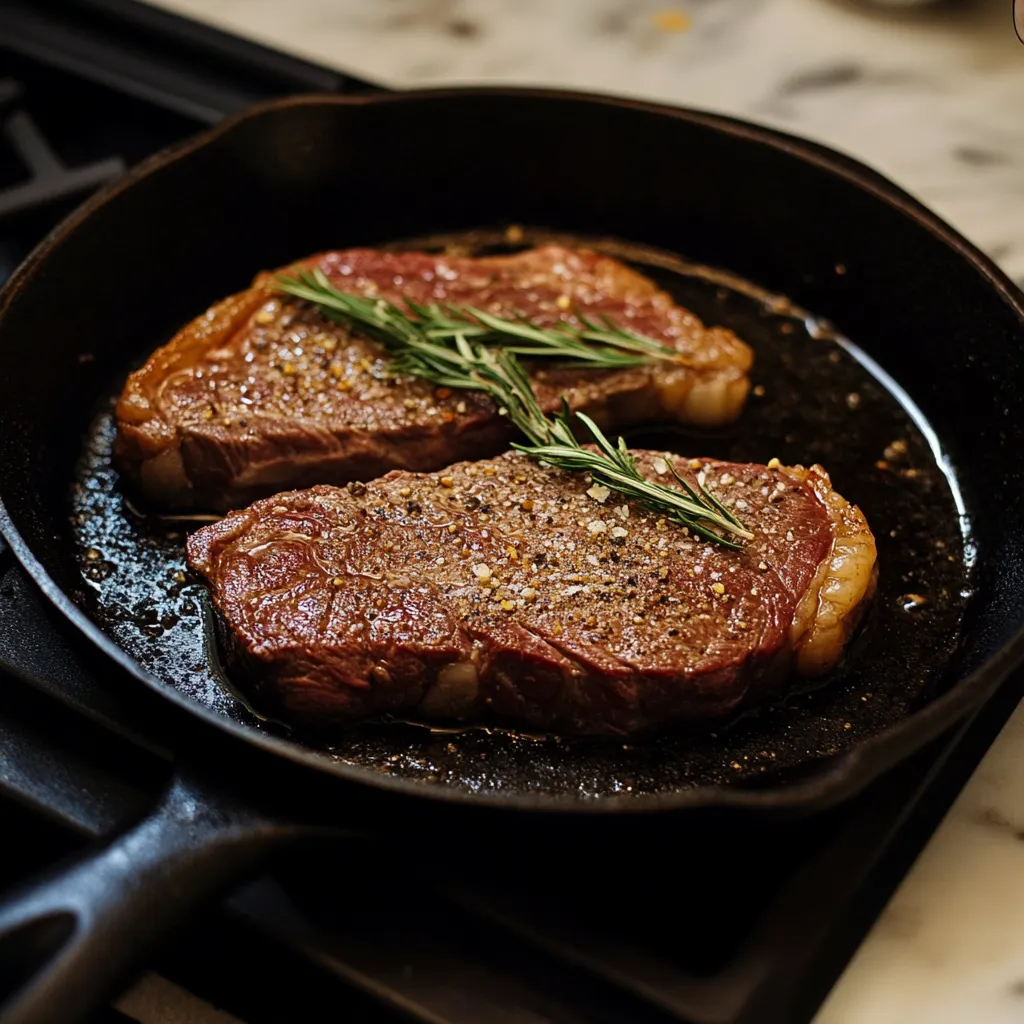 Easy Cast Iron Skillet Steak Recipe