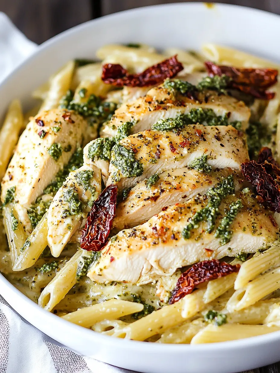 Creamy Pesto Chicken Alfredo