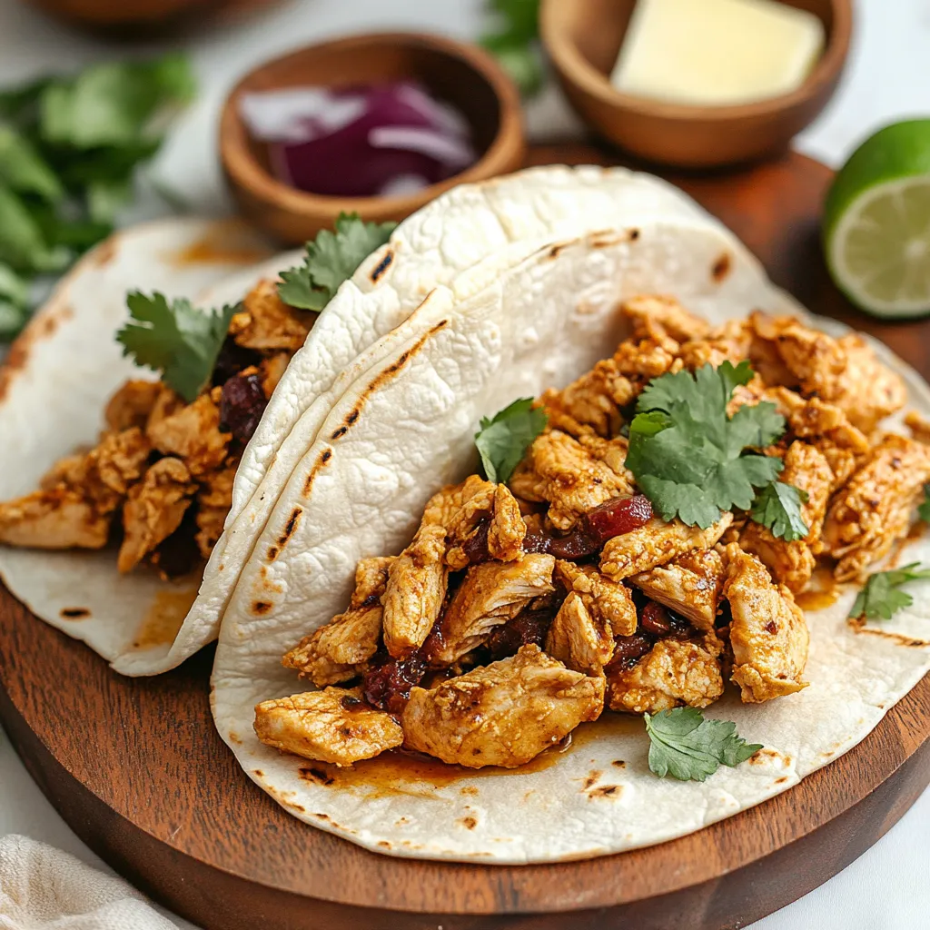 Honey Chipotle Chicken Tacos