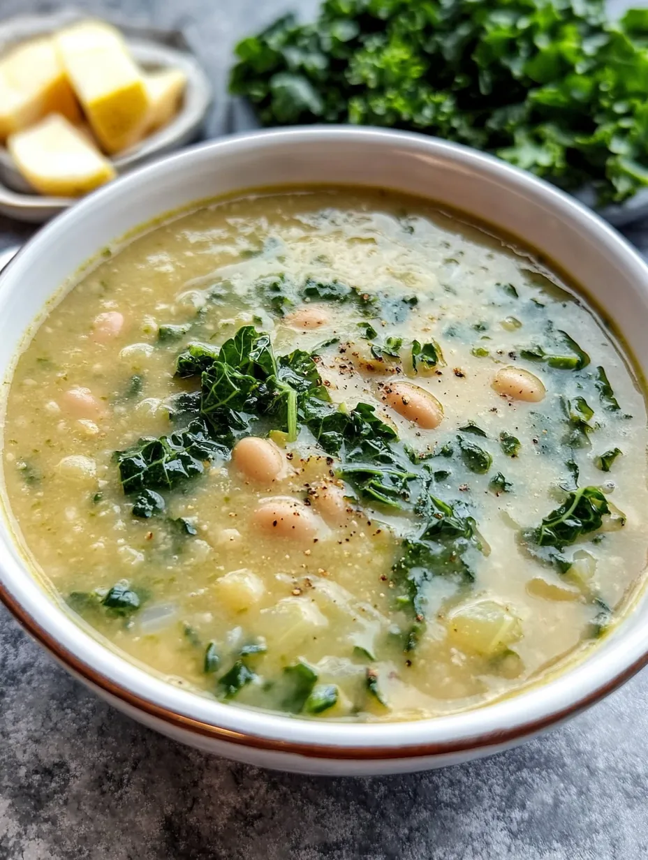 Small Batch Kale & White Bean Soup