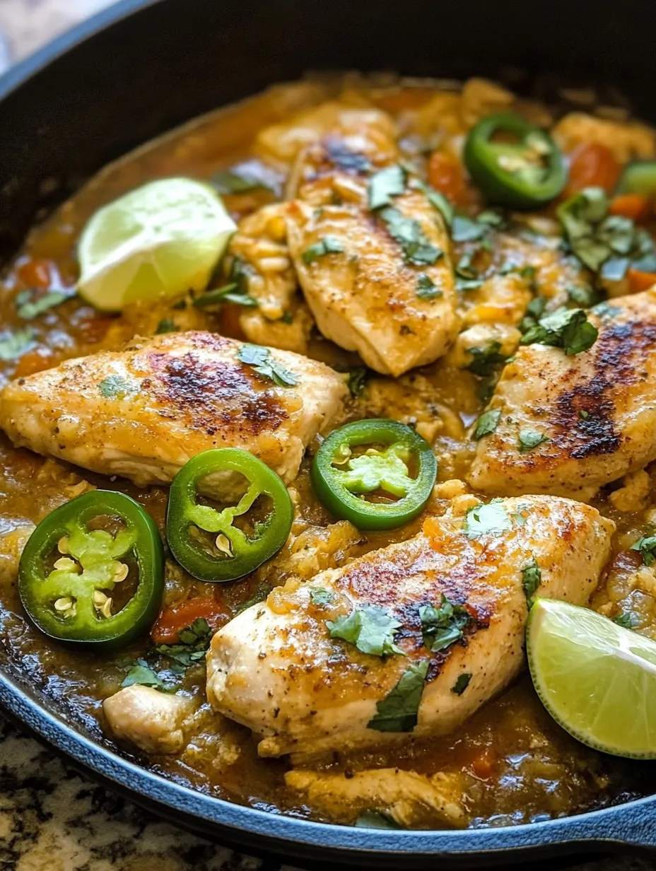 Easy Jalapeño Lime Chicken Skillet Recipe