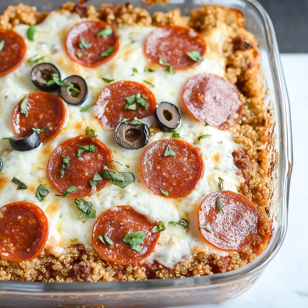 Pizza Quinoa Casserole