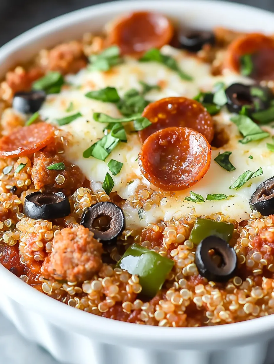 Pizza Quinoa Casserole - Healthy Comfort Food