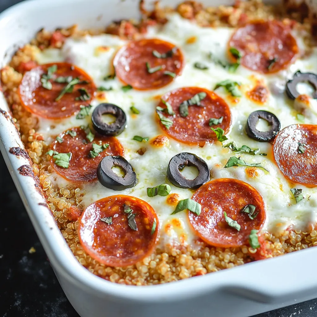 Easy Pizza Quinoa Bake