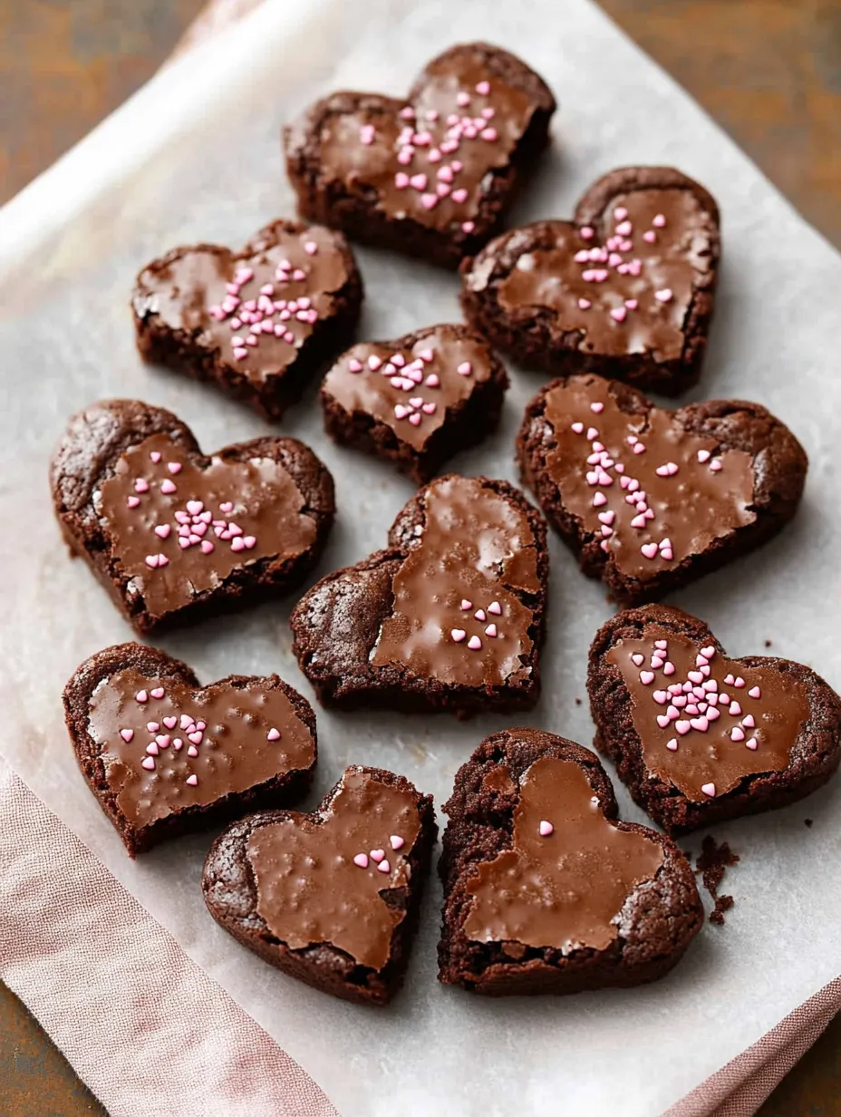 Heart Shaped Fudgy Brownies