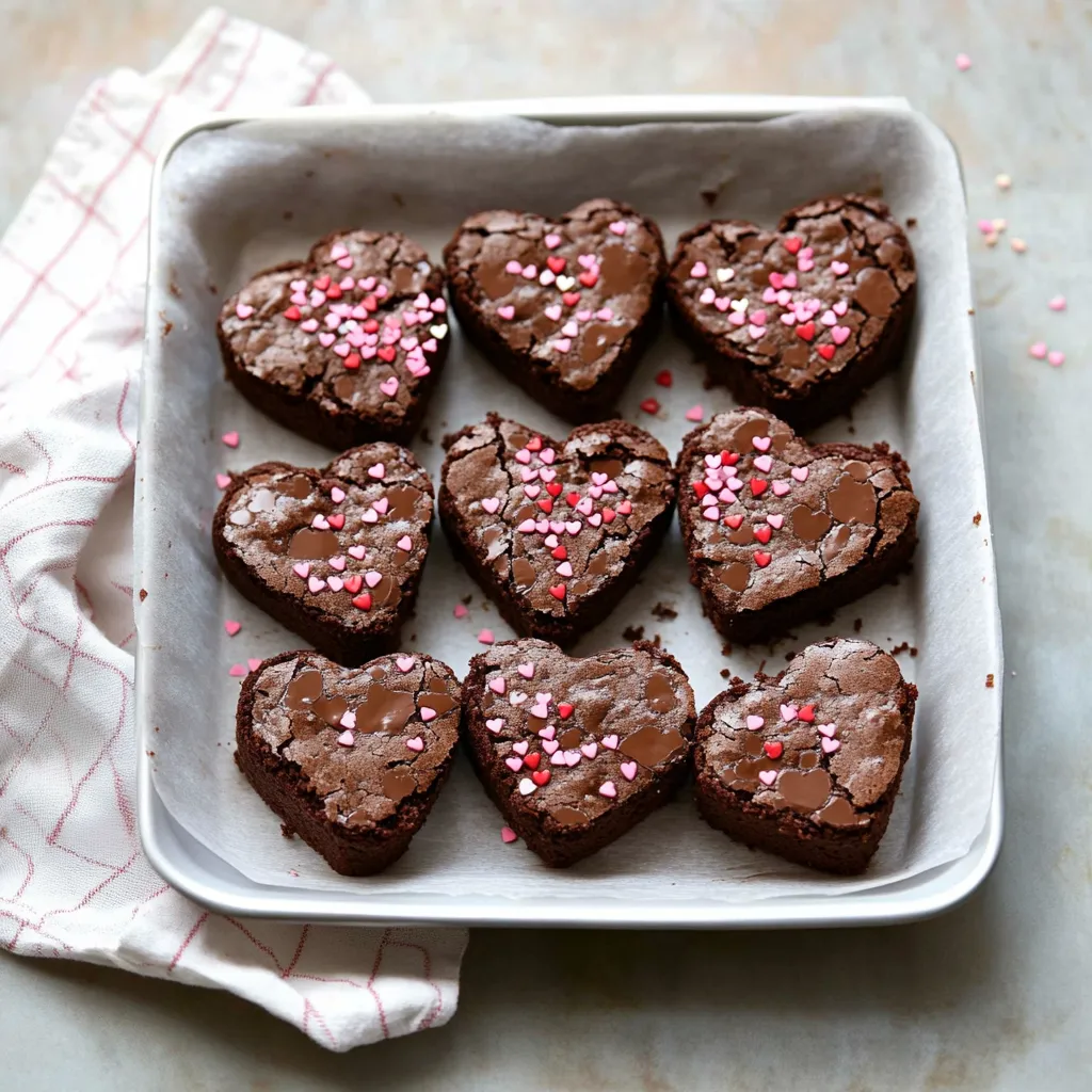 Fudgy Valentine Brownies