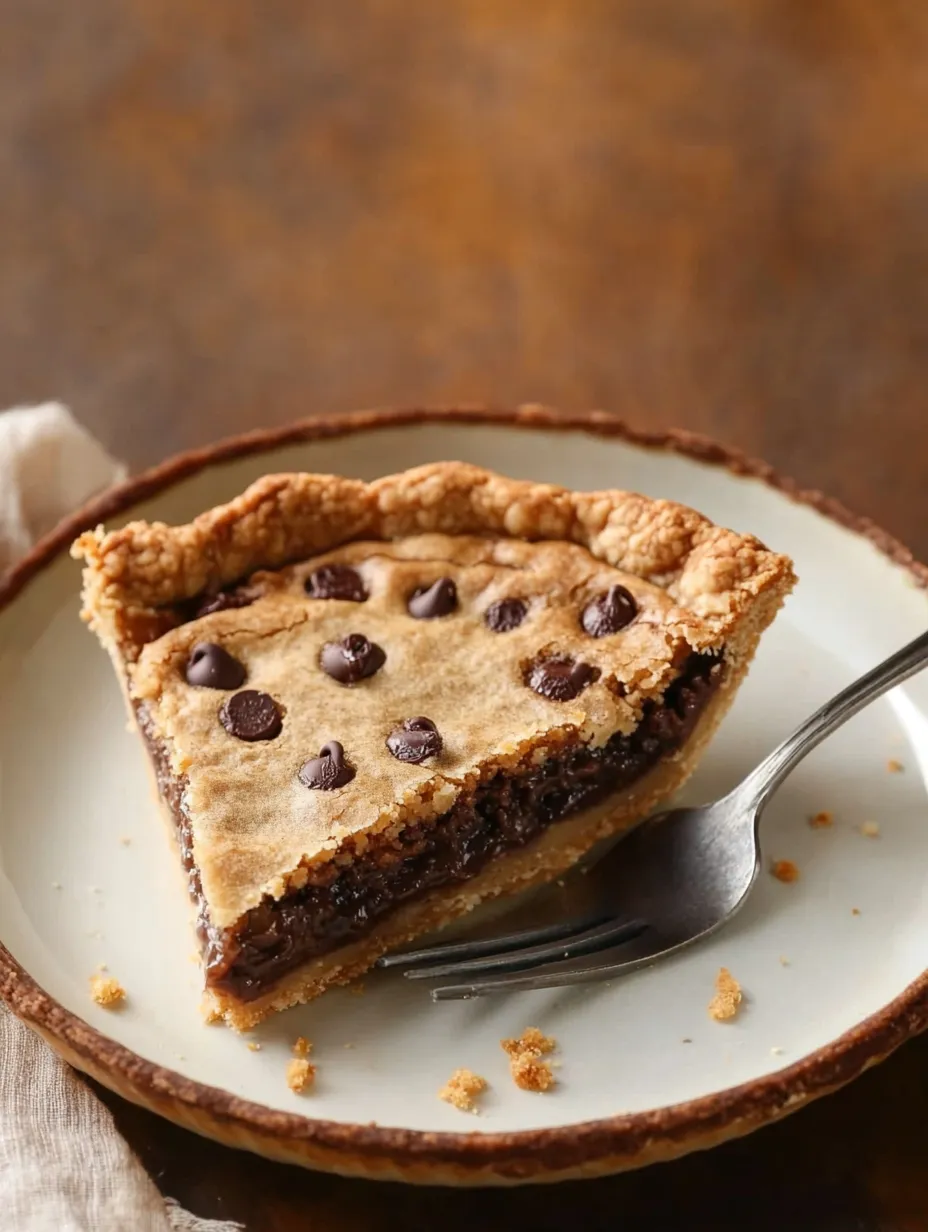 Easy Chocolate Chip Cookie Pie Recipe