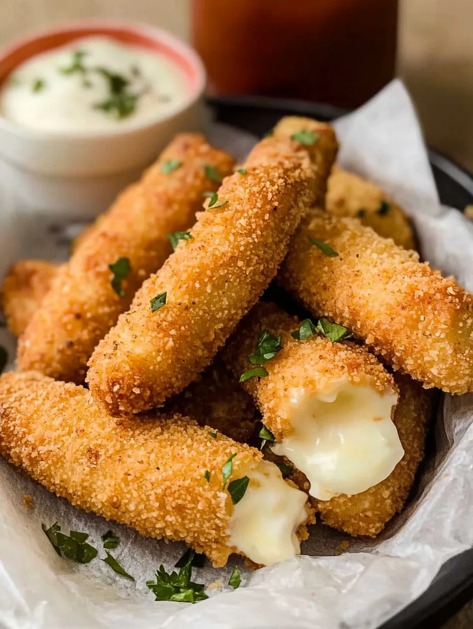 Easy Air Fryer Mozzarella Sticks Recipe