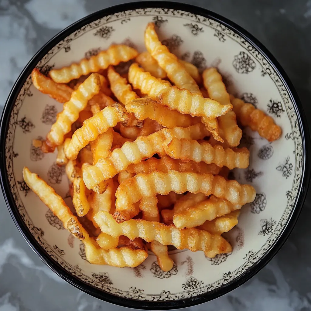 Crispy air fryer frozen french fries