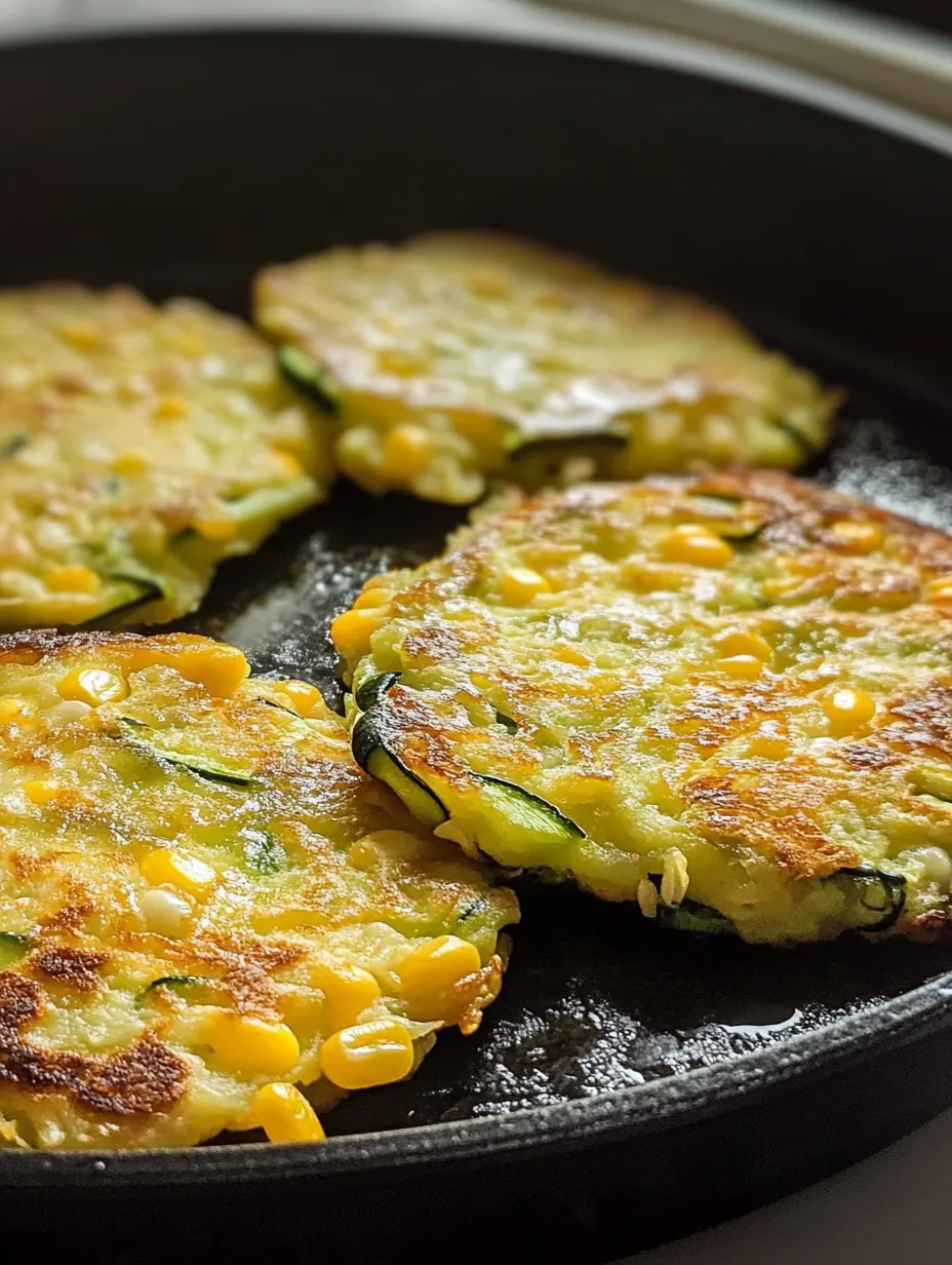 Crispy Zucchini & Corn Fritters