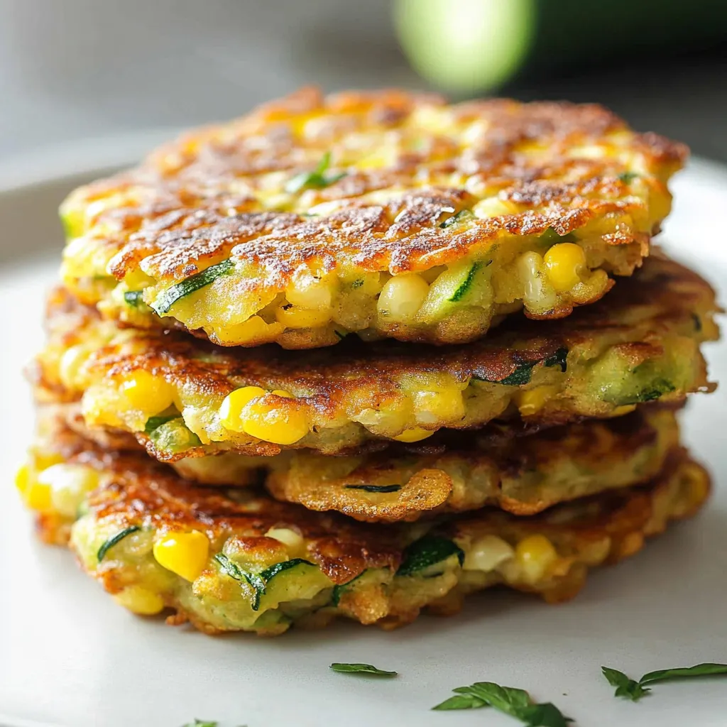 Zucchini Corn Fritters Recipe