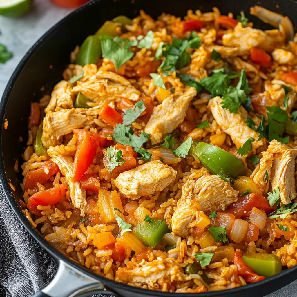 Chicken Fajita Rice Skillet