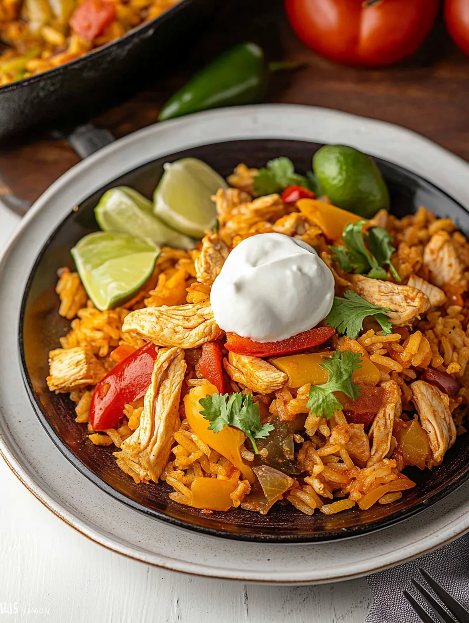 Quick Chicken Fajita Rice Skillet Recipe
