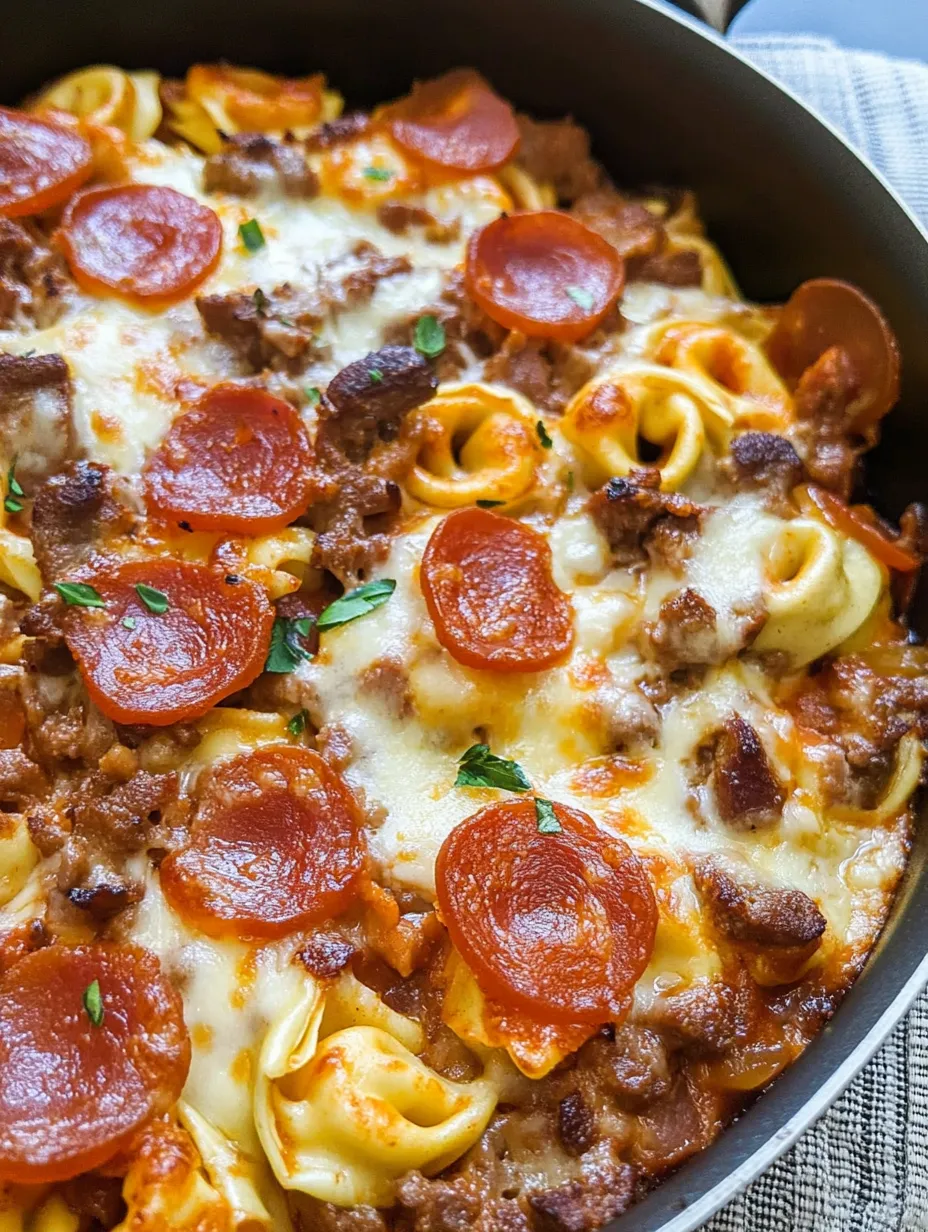 Easy Meat Lover's Tortellini Skillet Recipe