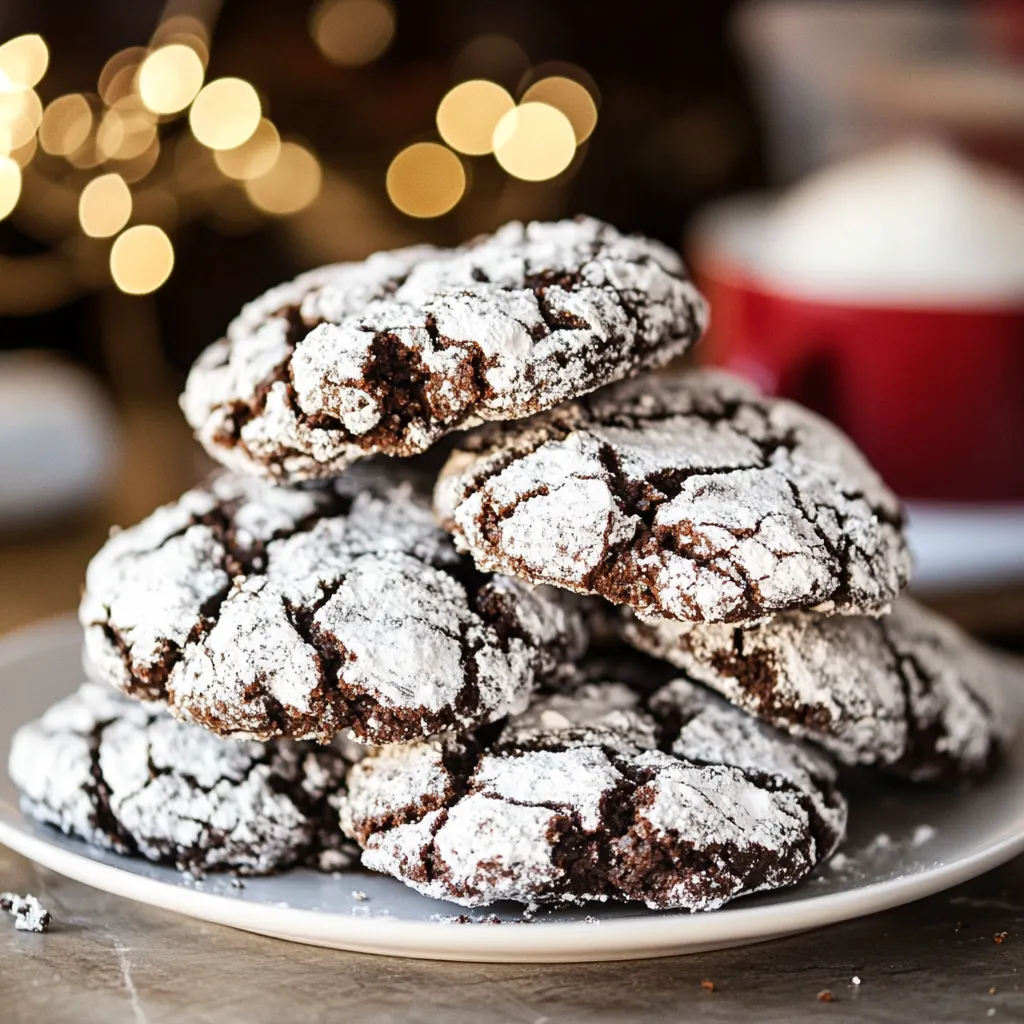 Chocolate Crinkle Cookies