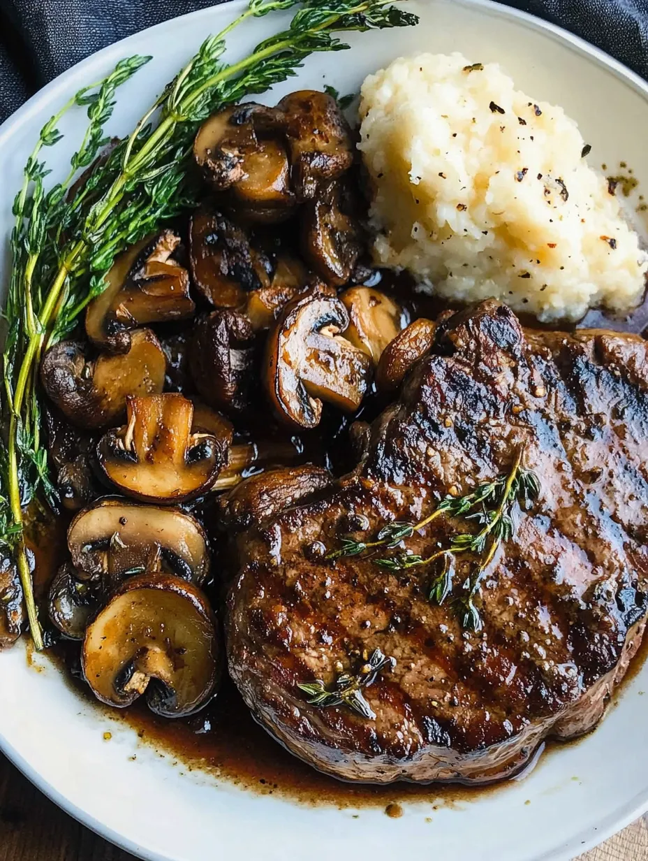Garlic Mushroom Steak Recipe - Restaurant-Quality in 20 Minutes