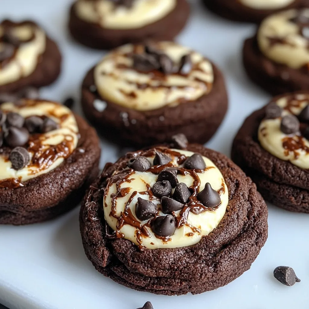 Chocolate chip cookies on a white plate.