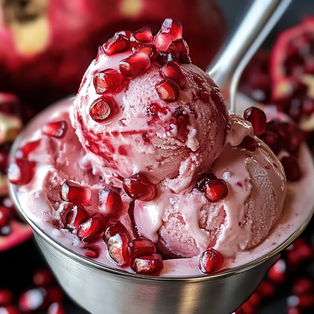 A bowl of red raspberry ice cream.