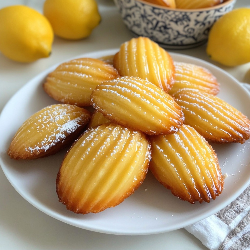A plate of pastries with powdered sugar on top.