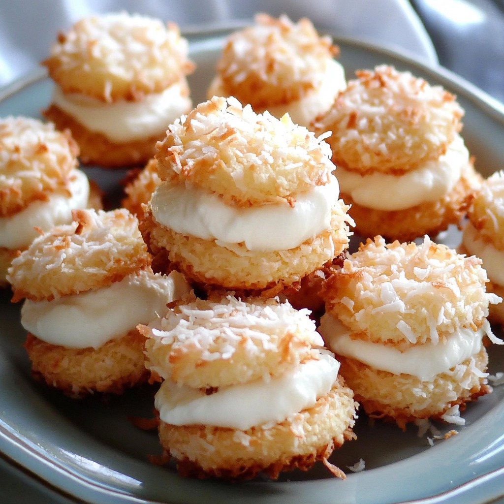 A plate of coconut cake.
