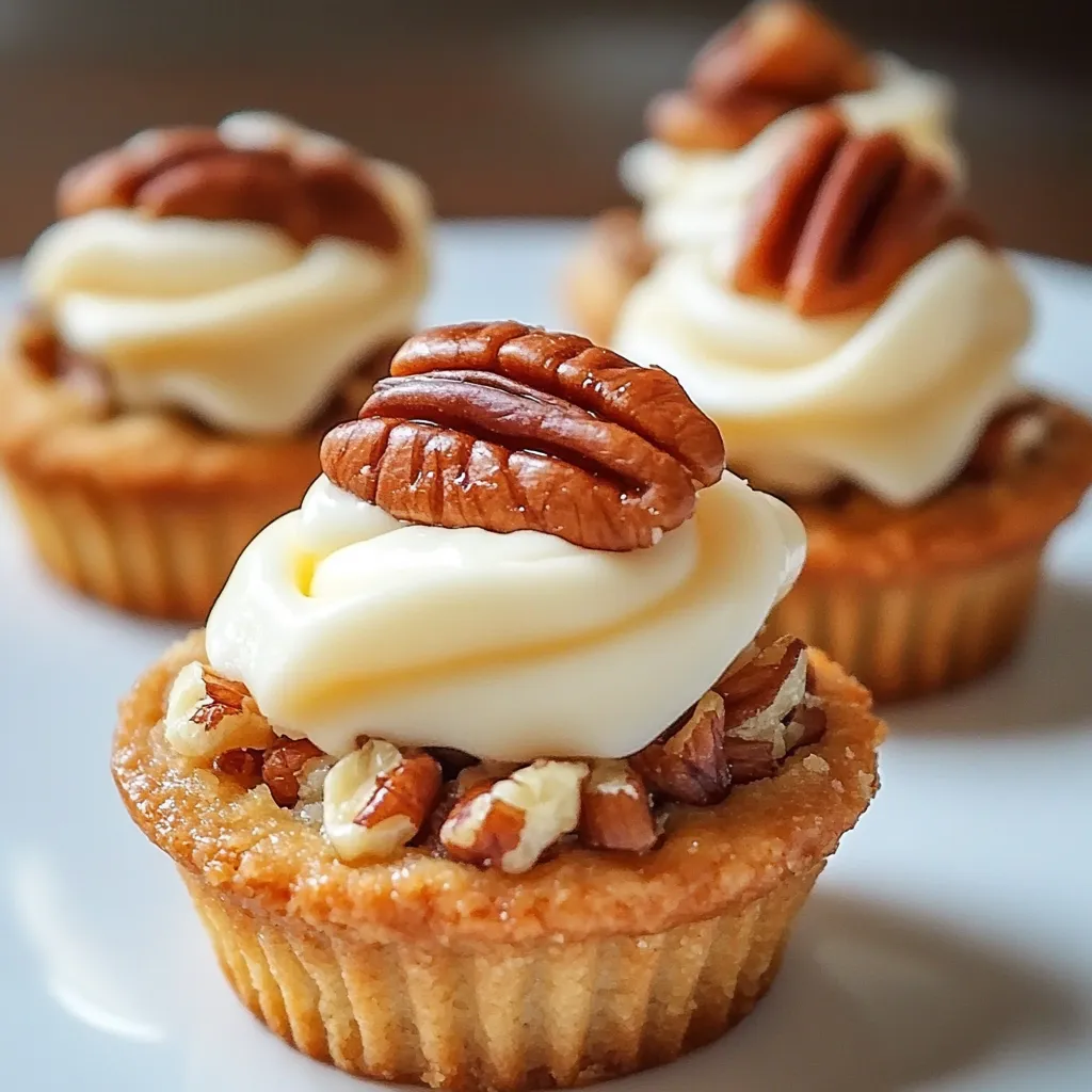 A cupcake with a walnut on top.