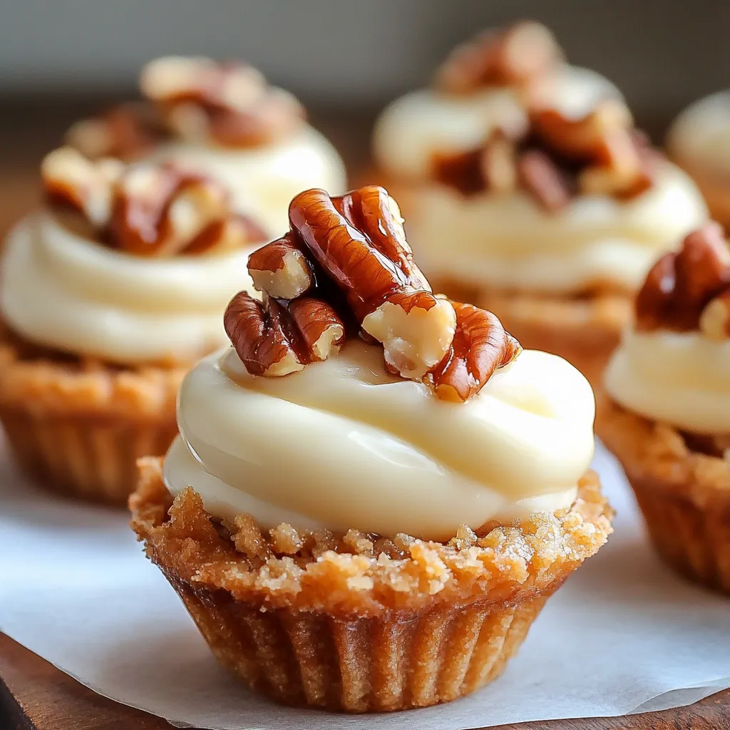 A cupcake with a nut on top.