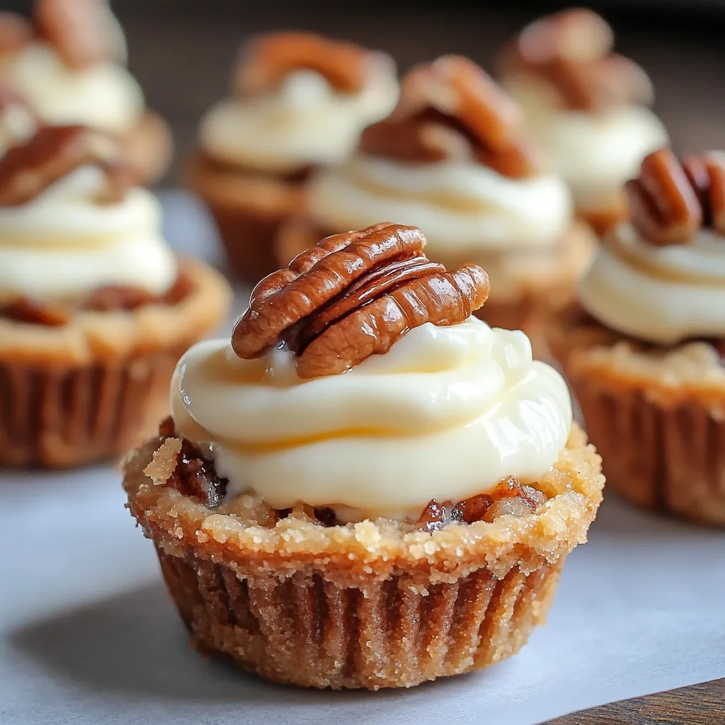 A cupcake with a walnut on top.