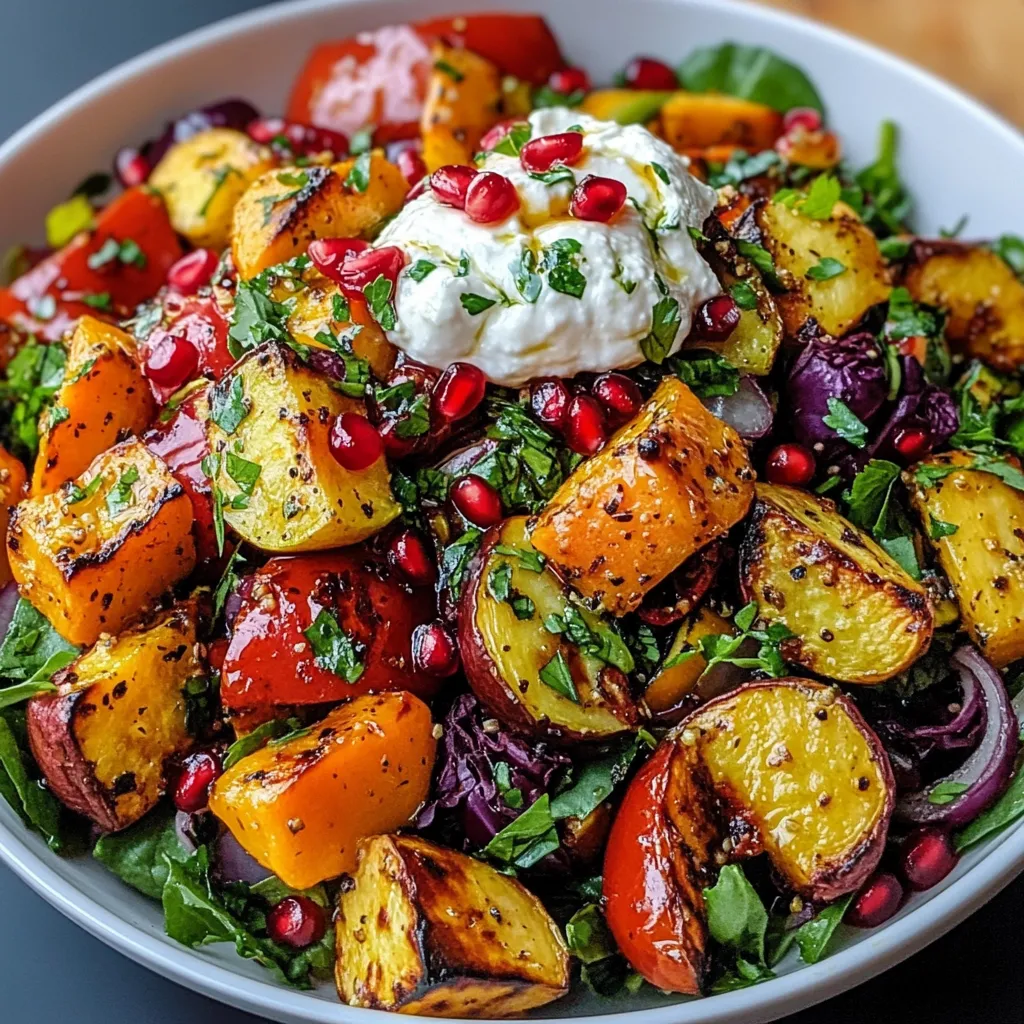A bowl of vegetables with a dollop of sour cream on top.