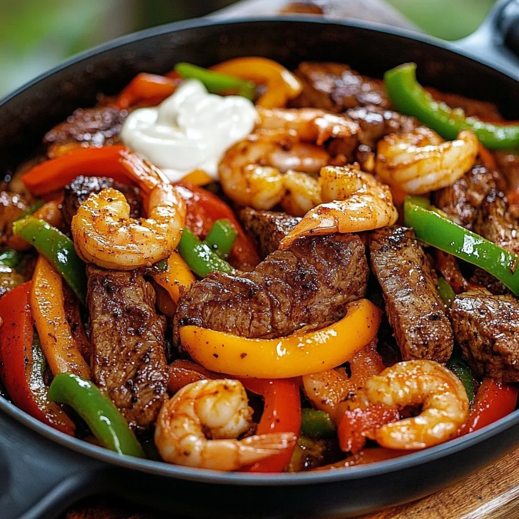 A bowl of shrimp and peppers.