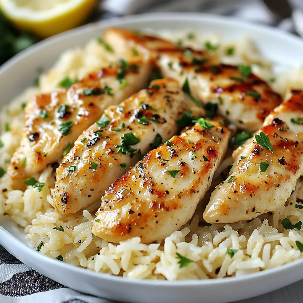 A plate of rice and chicken.