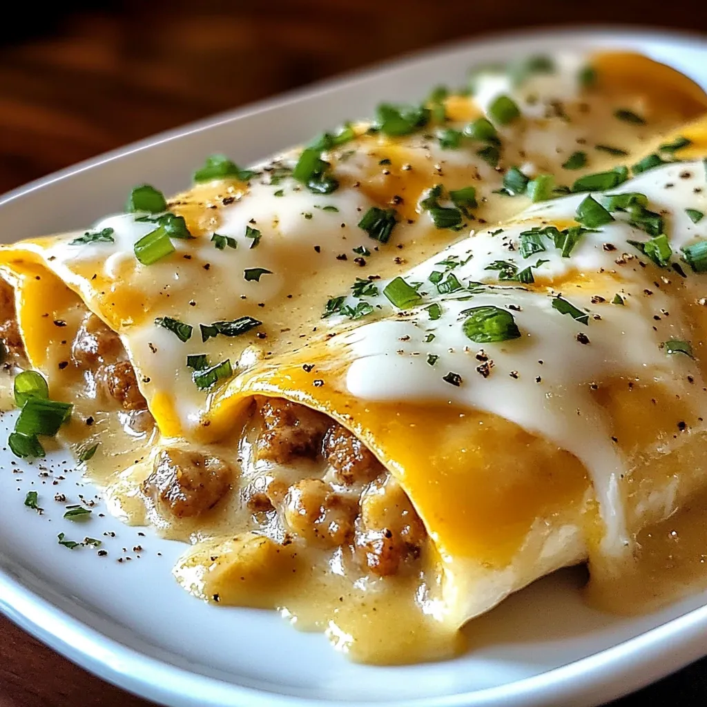 A plate of food with a yellow sauce.