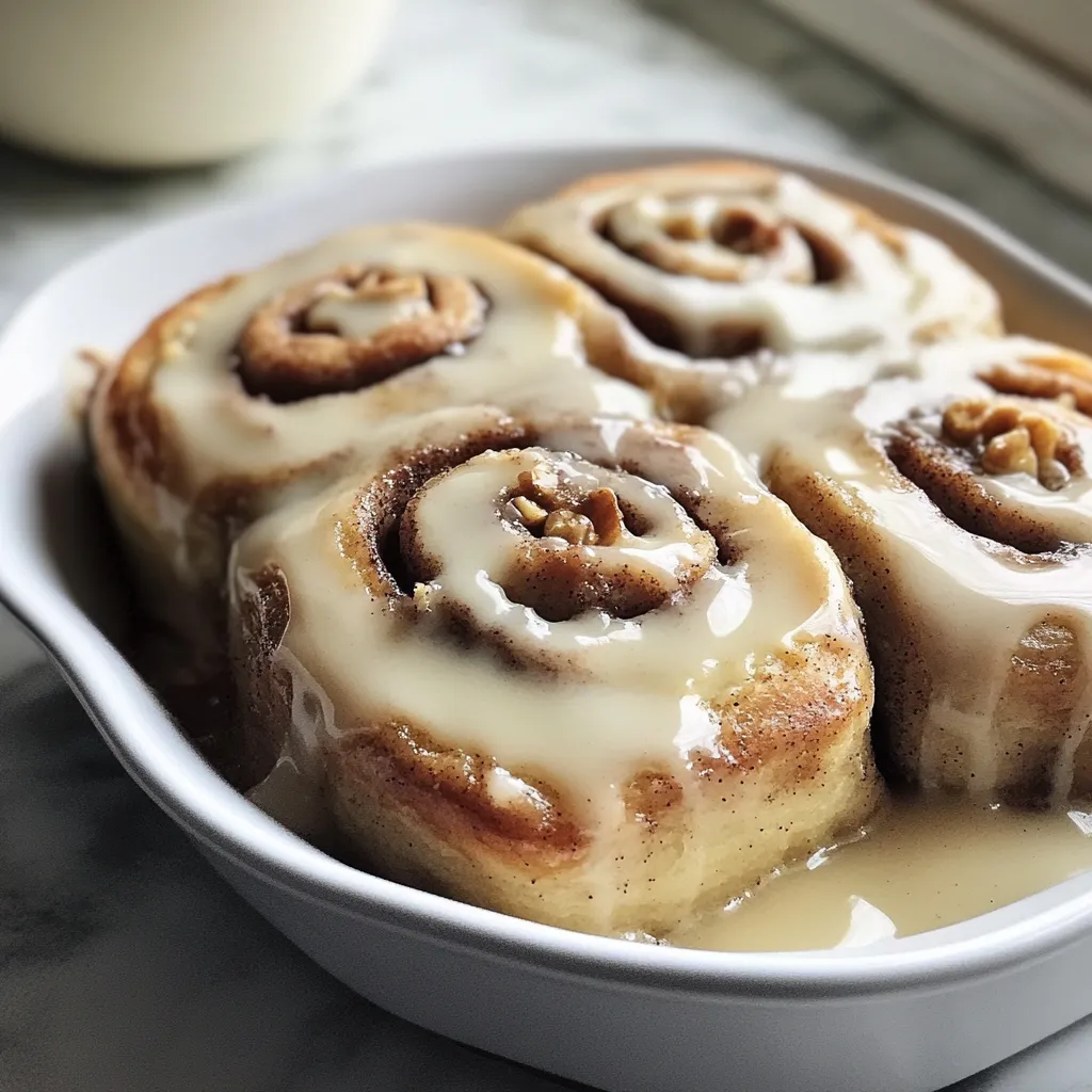 A bowl of cinnamon rolls.