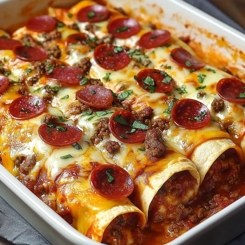 A white bowl filled with pepperoni and cheese.