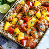 Hawaiian Chicken Sheet Pan Meal