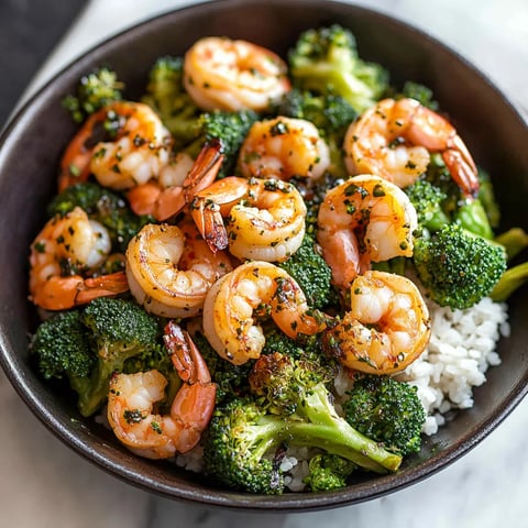 Sautéed Garlicky Shrimp and Broccoli